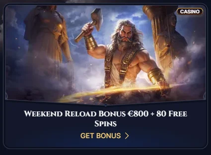 weekend reload bonus 800 euro plus 80 free spins